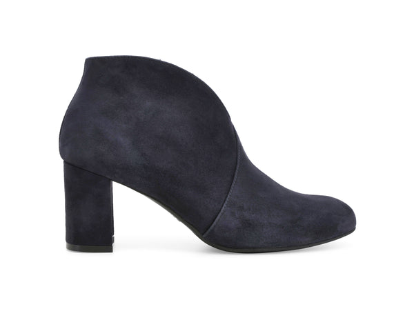 Melluso Stivaletto Blu Navy in Camoscio con Tacco e Zip Interna Z420Z-252389